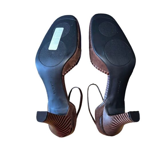 Enzo Angiolini - EA Flexo Sheary Dark Brown Suede W/Ankle Strap Womens Size 10 - Picture 8 of 11